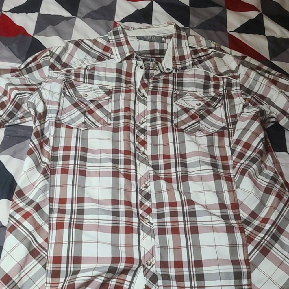 BKE Longsleve Button-down (Pearlsnap) DressShirt
